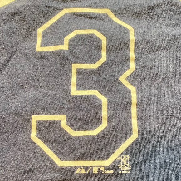 Tampa Bay Devil Rays Jersey T-Shirt Longoria MLB Retro Throwback 2008 - Picture 3 of 3